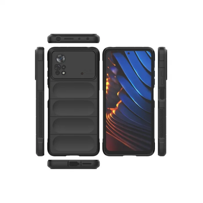 BUĞZ Xiaomi Poco X4 Pro 5g Kılıf Optimum Silikon - Siyah
