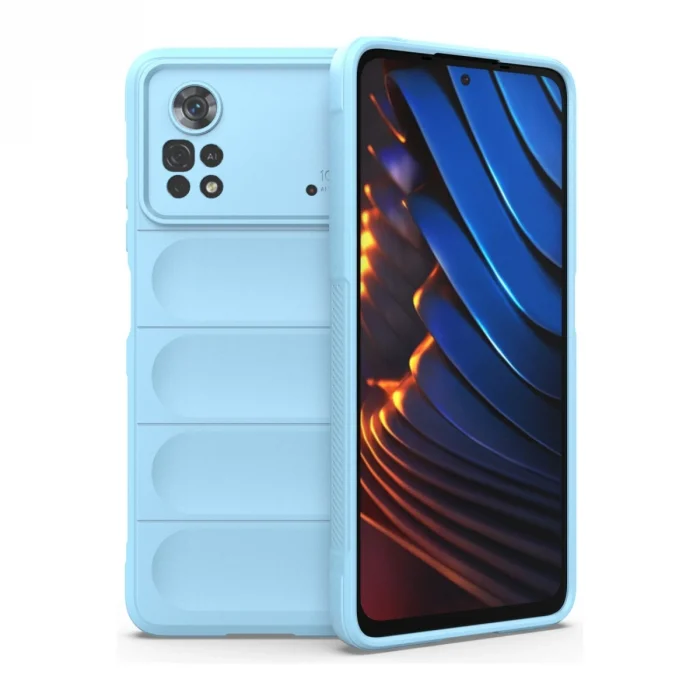 BUĞZ Xiaomi Poco X4 Pro 5g Kılıf Optimum Silikon - Sky Blue