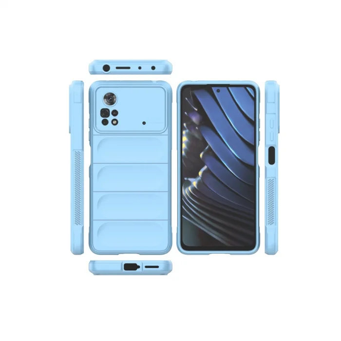 BUĞZ Xiaomi Poco X4 Pro 5g Kılıf Optimum Silikon - Sky Blue