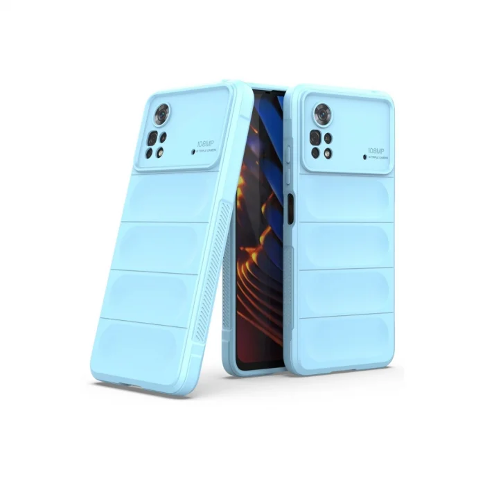 BUĞZ Xiaomi Poco X4 Pro 5g Kılıf Optimum Silikon - Sky Blue