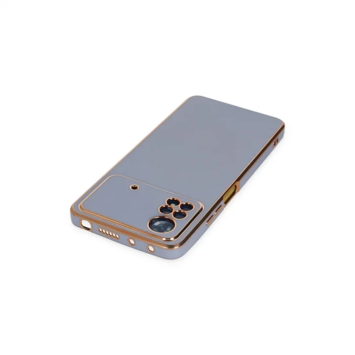 BUĞZ Xiaomi Poco X4 Pro 5g Kılıf Volet Silikon - Mavi