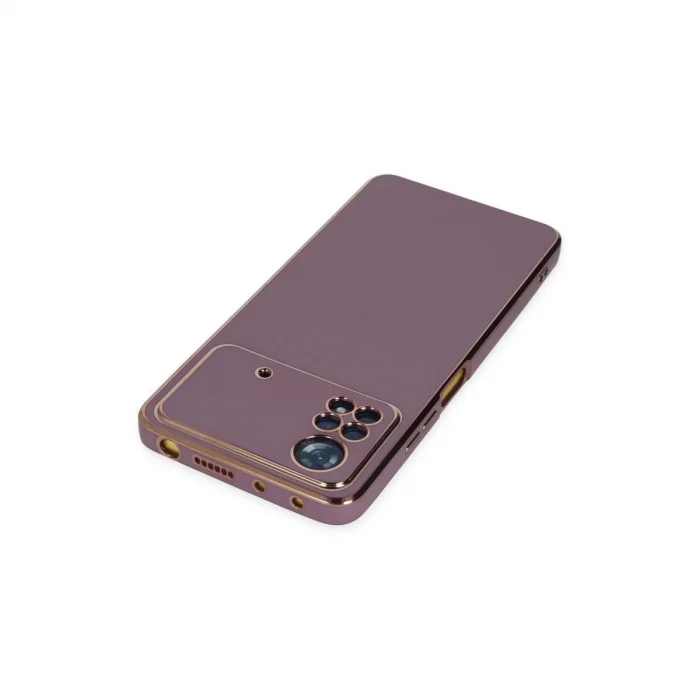 BUĞZ Xiaomi Poco X4 Pro 5g Kılıf Volet Silikon - Mor