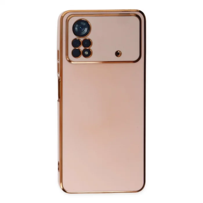 BUĞZ Xiaomi Poco X4 Pro 5g Kılıf Volet Silikon - Pembe