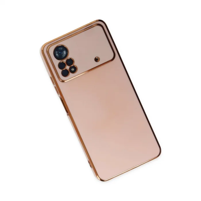 BUĞZ Xiaomi Poco X4 Pro 5g Kılıf Volet Silikon - Pembe