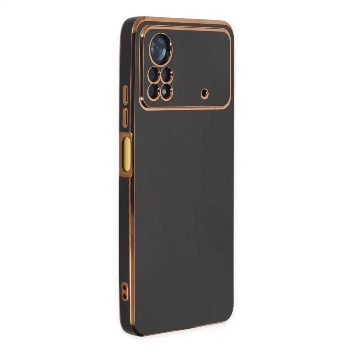 BUĞZ Xiaomi Poco X4 Pro 5g Kılıf Volet Silikon - Siyah