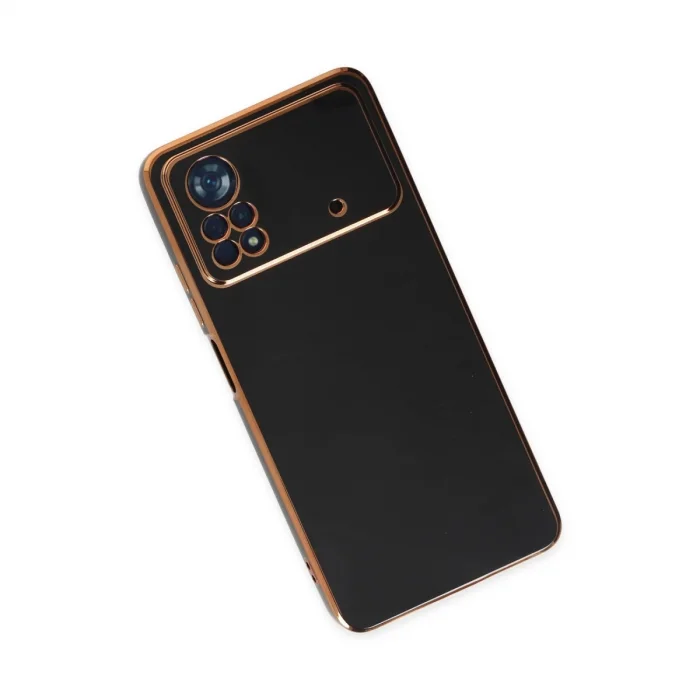 BUĞZ Xiaomi Poco X4 Pro 5g Kılıf Volet Silikon - Siyah