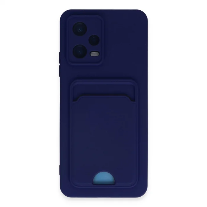 BUĞZ Xiaomi Poco X5 5g Kılıf Kelvin Kartvizitli Silikon - Lacivert