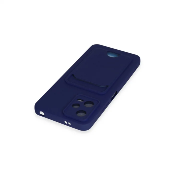 BUĞZ Xiaomi Poco X5 5g Kılıf Kelvin Kartvizitli Silikon - Lacivert