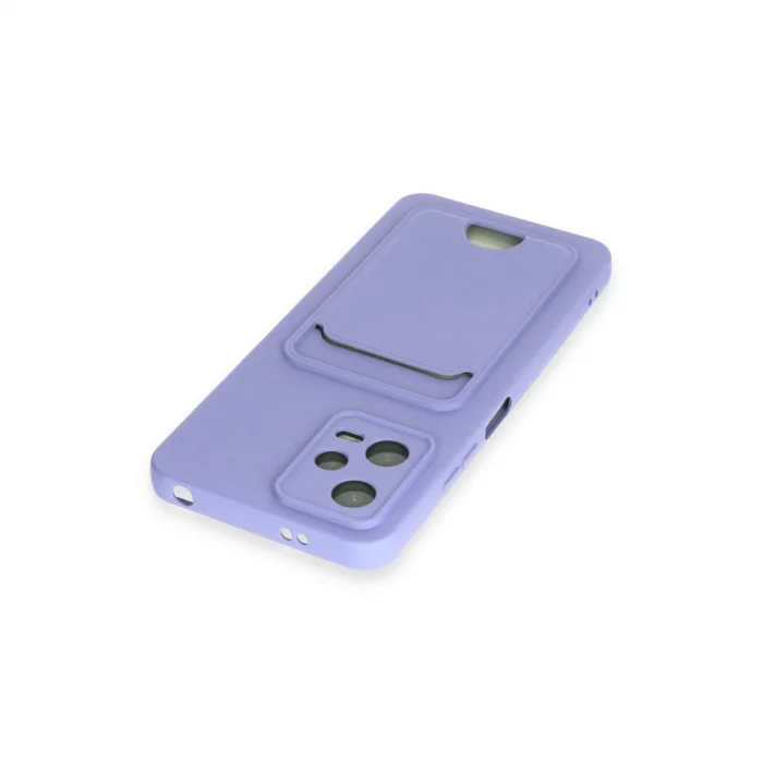 BUĞZ Xiaomi Poco X5 5g Kılıf Kelvin Kartvizitli Silikon - Lila