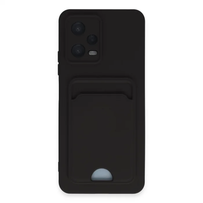 BUĞZ Xiaomi Poco X5 5g Kılıf Kelvin Kartvizitli Silikon - Siyah