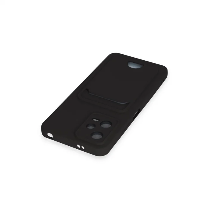 BUĞZ Xiaomi Poco X5 5g Kılıf Kelvin Kartvizitli Silikon - Siyah