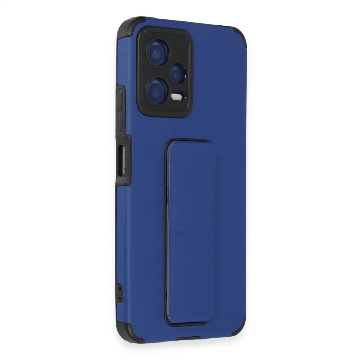 BUĞZ Xiaomi Poco X5 5g Kılıf Mega Standlı Silikon - Mavi