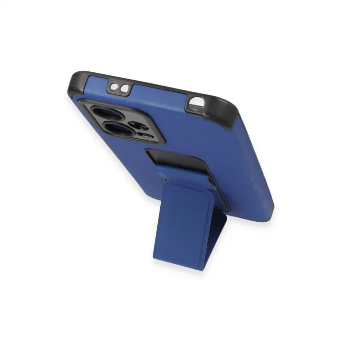 BUĞZ Xiaomi Poco X5 5g Kılıf Mega Standlı Silikon - Mavi