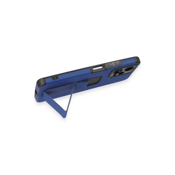 BUĞZ Xiaomi Poco X5 5g Kılıf Mega Standlı Silikon - Mavi