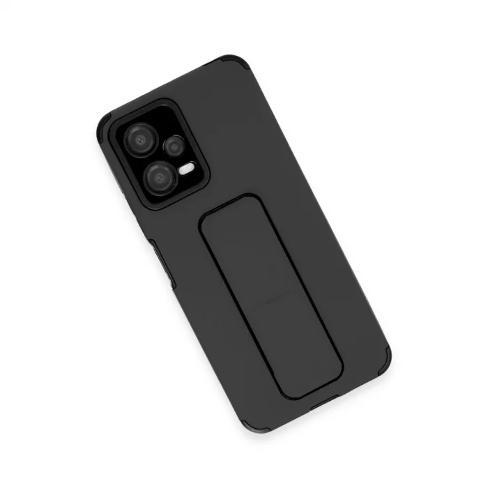 BUĞZ Xiaomi Poco X5 5g Kılıf Mega Standlı Silikon - Siyah