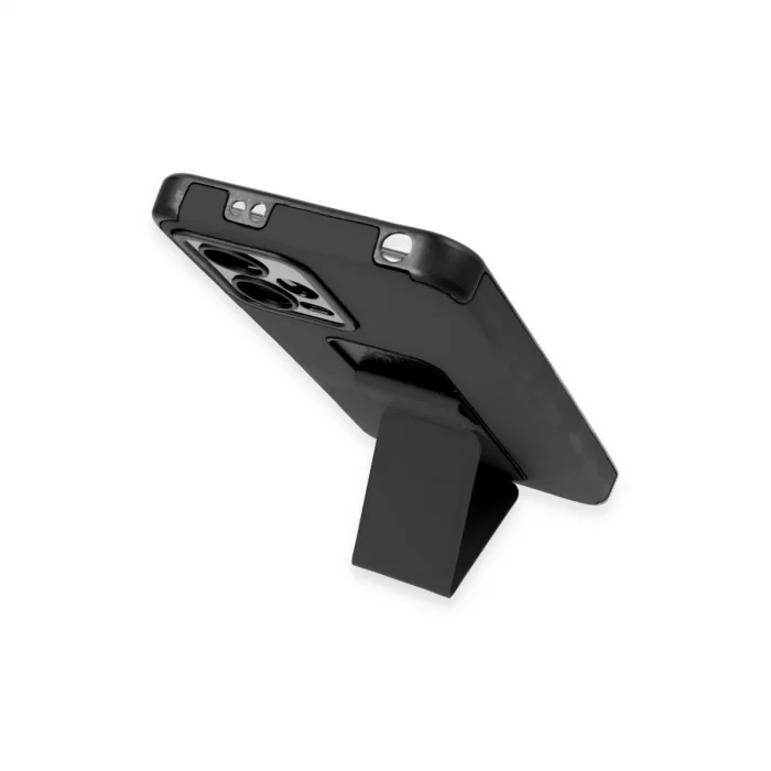 BUĞZ Xiaomi Poco X5 5g Kılıf Mega Standlı Silikon - Siyah