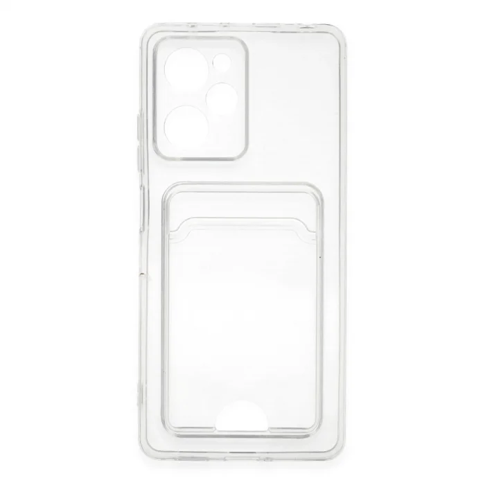 BUĞZ Xiaomi Poco X5 Pro 5g Kılıf Kart Şeffaf Silikon - Şeffaf