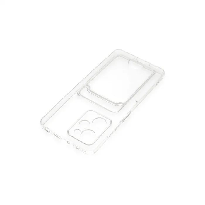 BUĞZ Xiaomi Poco X5 Pro 5g Kılıf Kart Şeffaf Silikon - Şeffaf