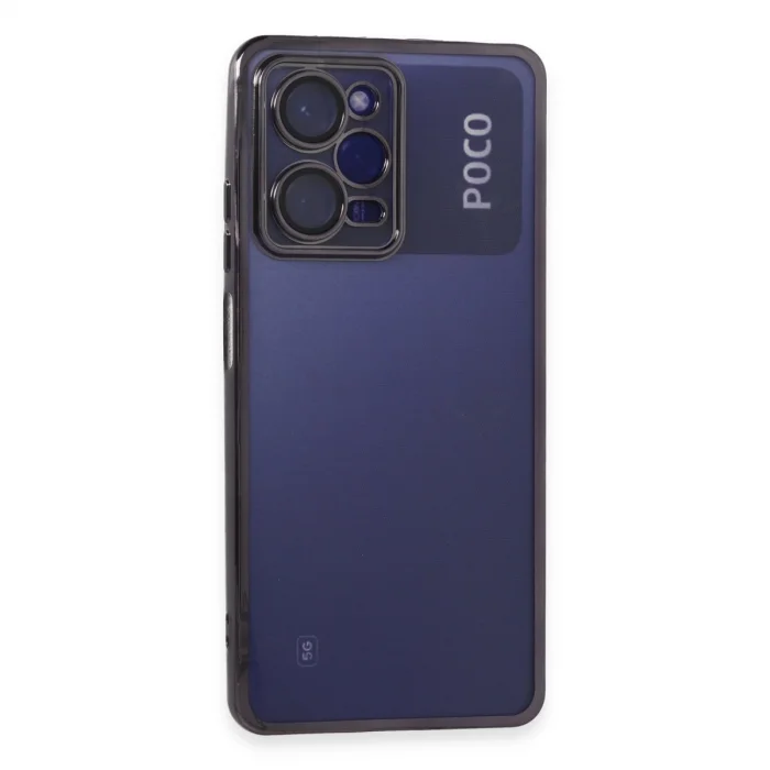 BUĞZ Xiaomi Poco X5 Pro 5g Kılıf Razer Lensli Silikon - Mor