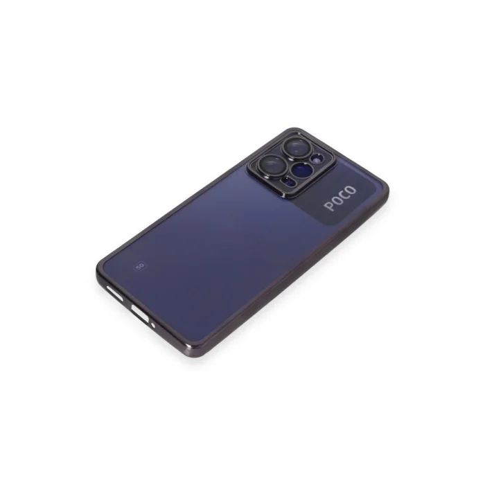 BUĞZ Xiaomi Poco X5 Pro 5g Kılıf Razer Lensli Silikon - Mor