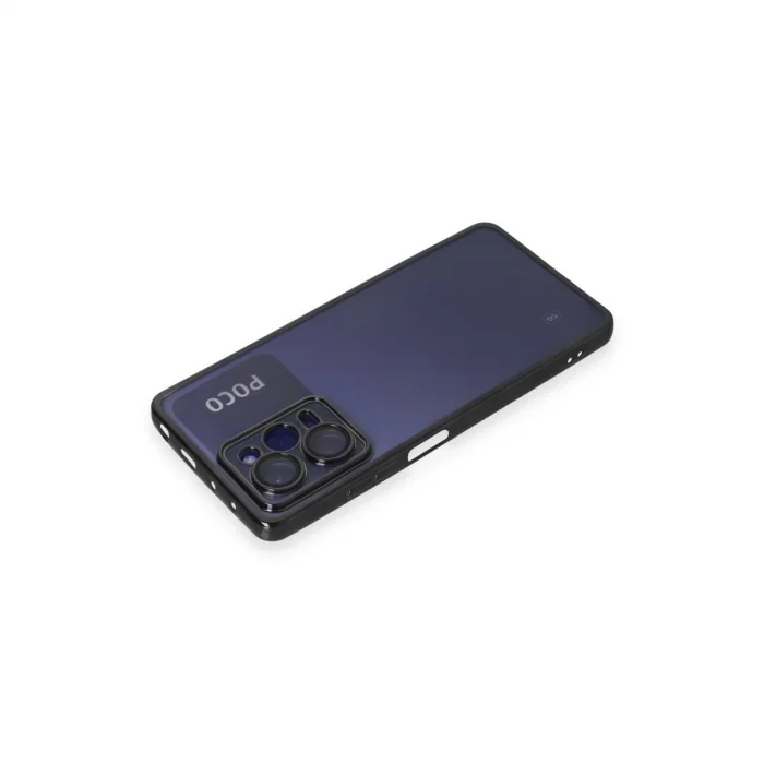 BUĞZ Xiaomi Poco X5 Pro 5g Kılıf Razer Lensli Silikon - Siyah