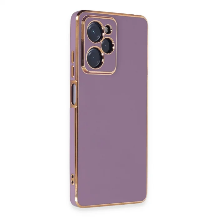 BUĞZ Xiaomi Poco X5 Pro 5g Kılıf Volet Silikon - Mor