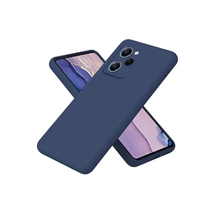 BUĞZ Xiaomi Poco X5 Pro 5g Nano İçi Kadife Silikon - Lacivert