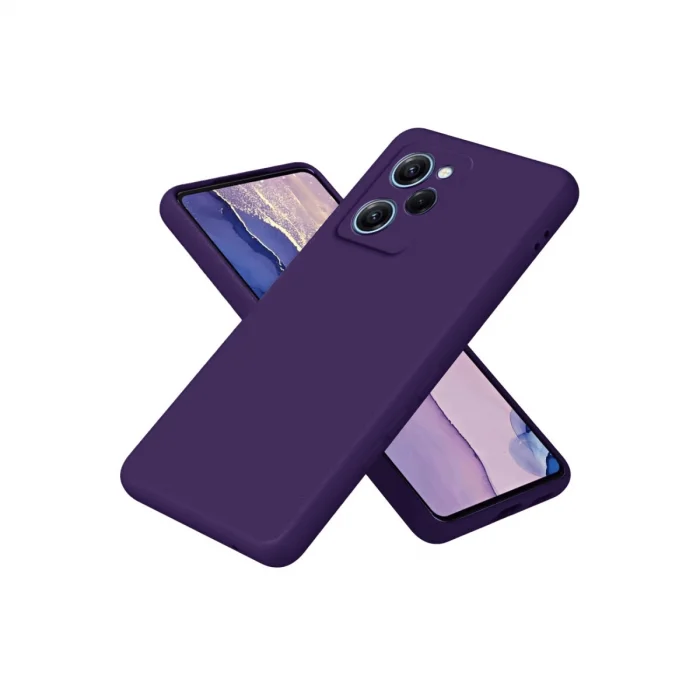 BUĞZ Xiaomi Poco X5 Pro 5g Nano İçi Kadife Silikon - Mor
