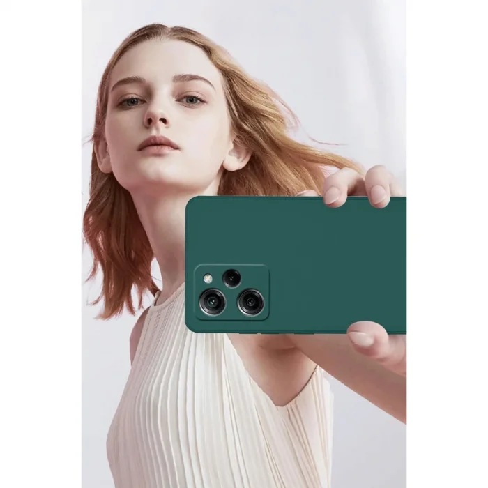 BUĞZ Xiaomi Poco X5 Pro 5g Nano İçi Kadife Silikon - Siyah
