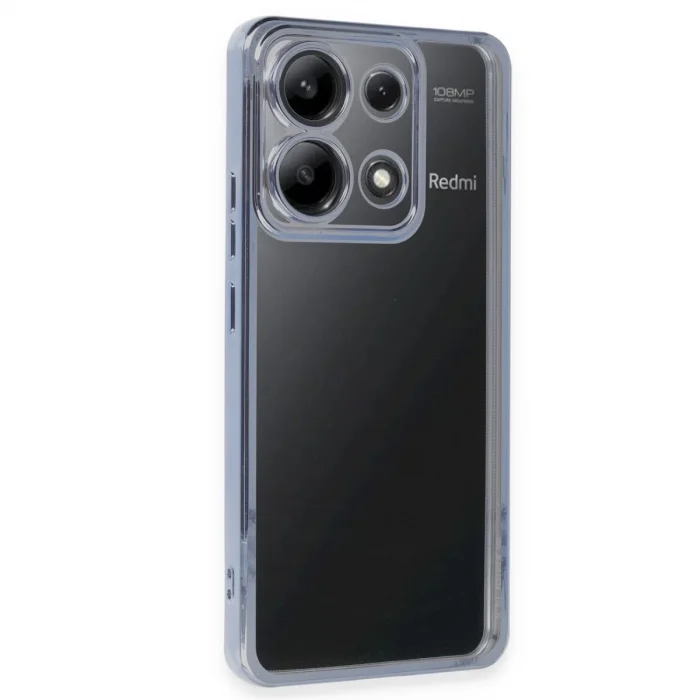 BUĞZ Xiaomi Poco X6 Kılıf Razer Lensli Silikon - Açık Mavi