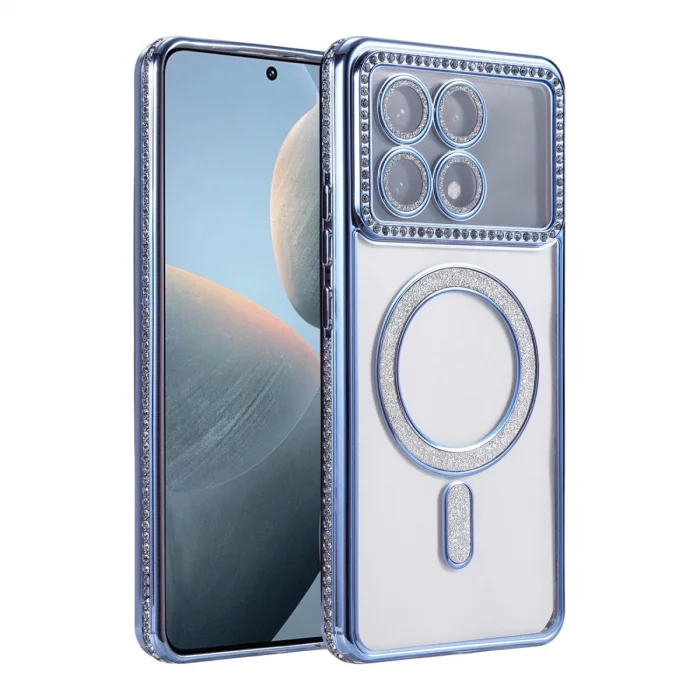 BUĞZ Xiaomi Poco X6 Pro Joke Simli Magneticsafe Kılıf - Mavi