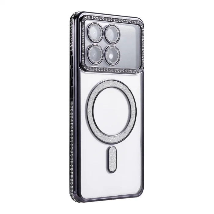 BUĞZ Xiaomi Poco X6 Pro Joke Simli Magneticsafe Kılıf - Siyah