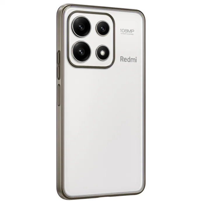BUĞZ Xiaomi Poco X6 Pro Kılıf Razer Lensli Silikon - Gold