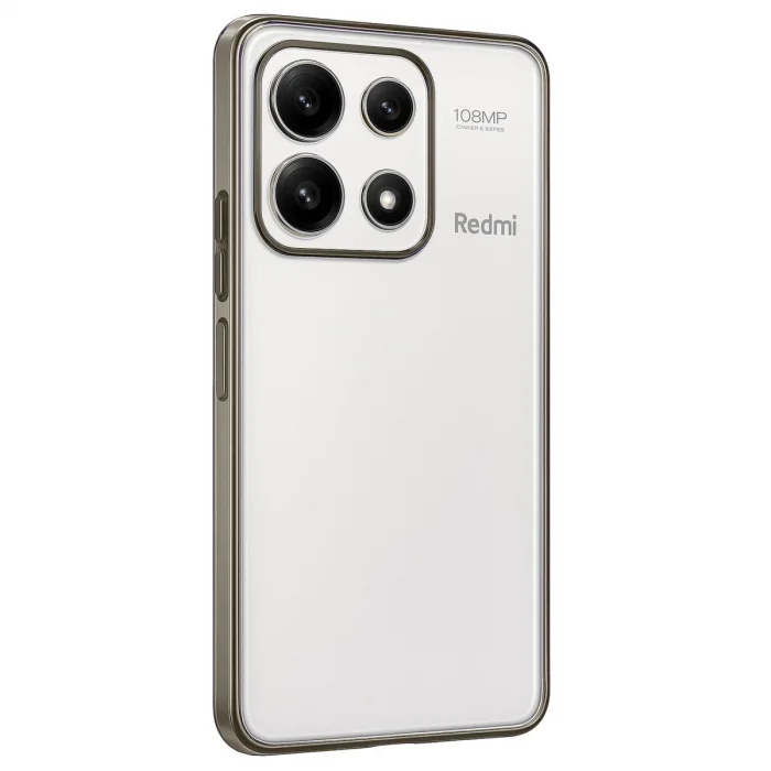 BUĞZ Xiaomi Poco X6 Pro Kılıf Razer Lensli Silikon - Gold