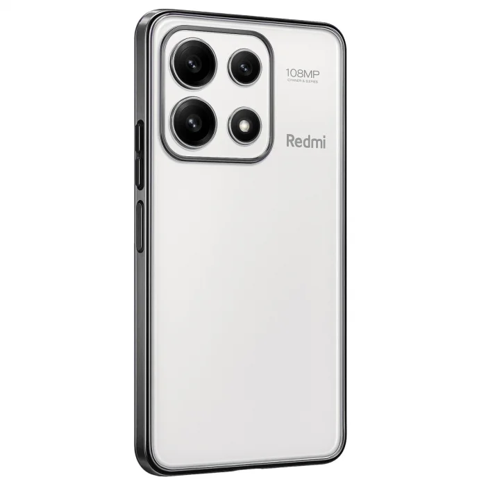 BUĞZ Xiaomi Poco X6 Pro Kılıf Razer Lensli Silikon - Gümüş