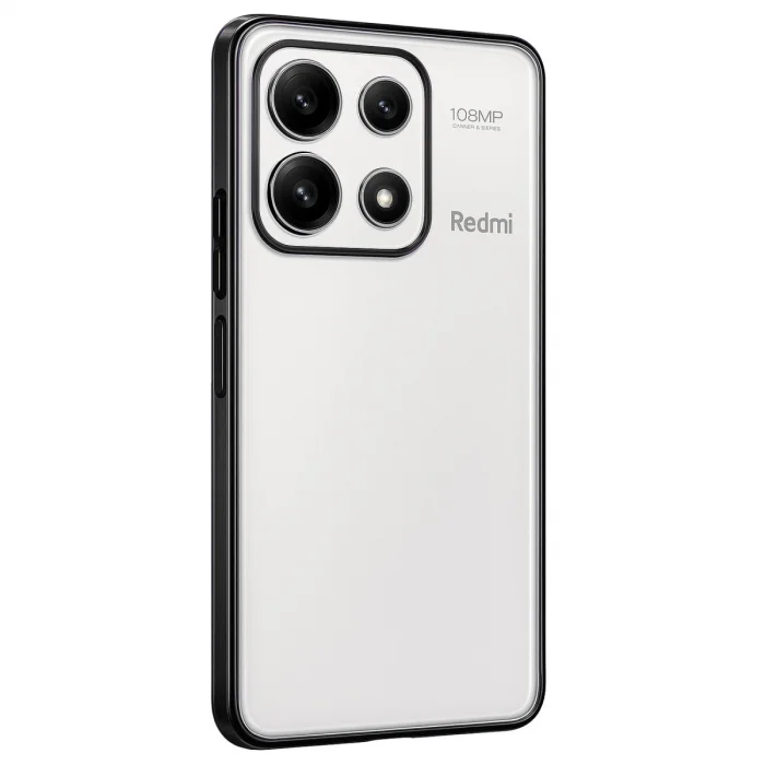 BUĞZ Xiaomi Poco X6 Pro Kılıf Razer Lensli Silikon - Siyah