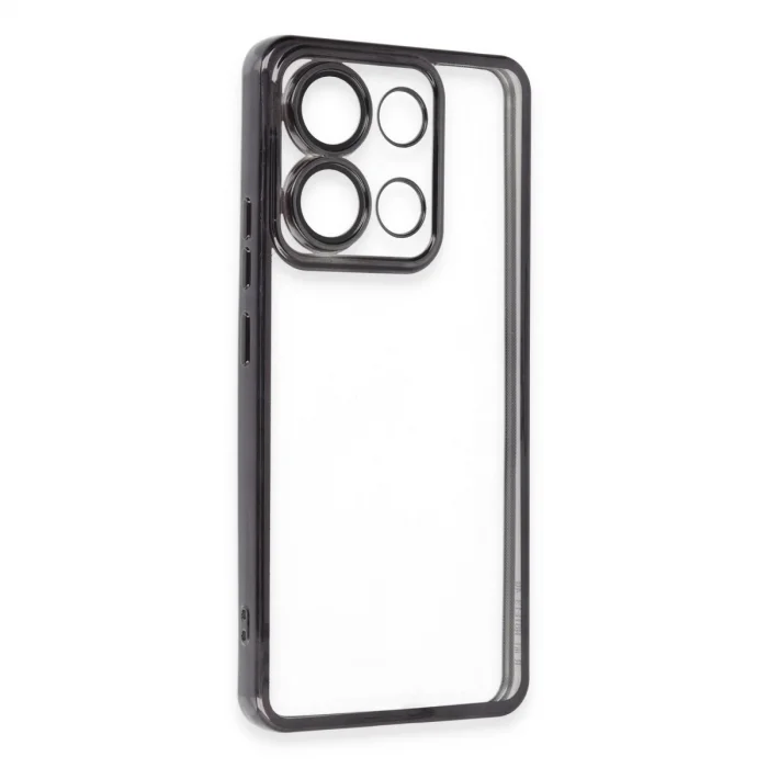 BUĞZ Xiaomi Poco X6 Pro Kılıf Razer Lensli Silikon - Siyah