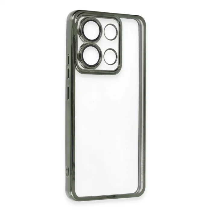 BUĞZ Xiaomi Poco X6 Pro Kılıf Razer Lensli Silikon - Yeşil