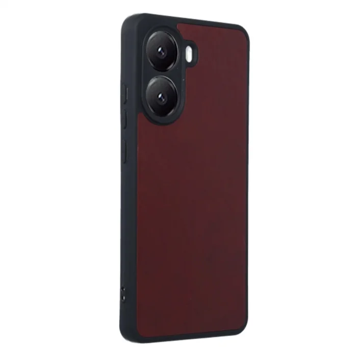 BUĞZ Xiaomi Poco X7 Pro Kılıf Aras Deri Kapak - Bordo