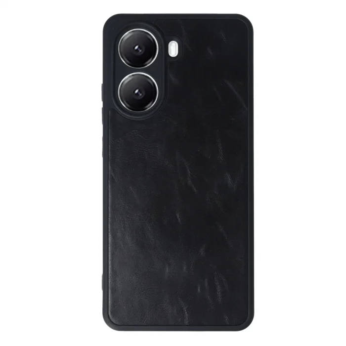 BUĞZ Xiaomi Poco X7 Pro Kılıf Aras Deri Kapak - Siyah