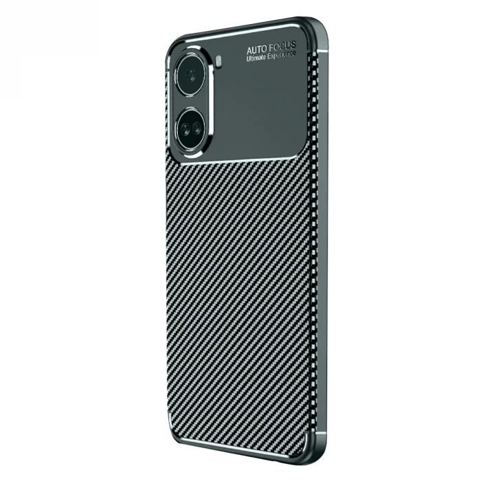 BUĞZ Xiaomi Poco X7 Pro Kılıf Auto Focus Karbon Kapak - Koyu Yeşil