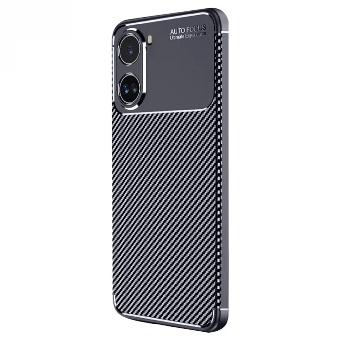 BUĞZ Xiaomi Poco X7 Pro Kılıf Auto Focus Karbon Kapak - Lacivert