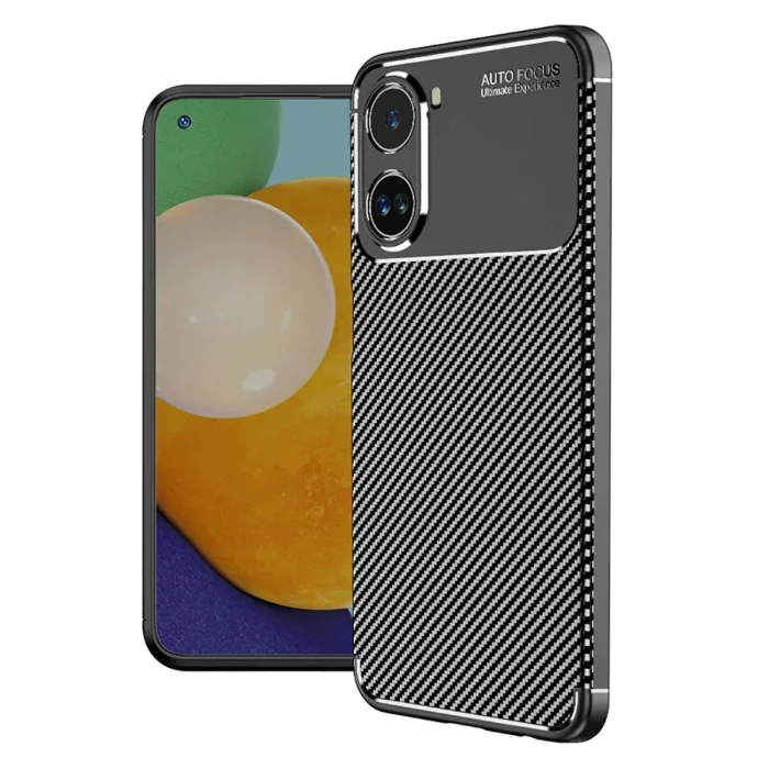 BUĞZ Xiaomi Poco X7 Pro Kılıf Auto Focus Karbon Kapak - Siyah
