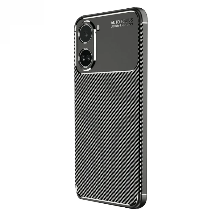 BUĞZ Xiaomi Poco X7 Pro Kılıf Auto Focus Karbon Kapak - Siyah
