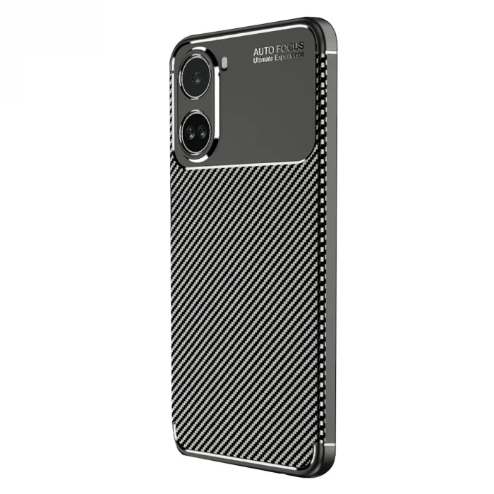 BUĞZ Xiaomi Poco X7 Pro Kılıf Auto Focus Karbon Kapak - Siyah