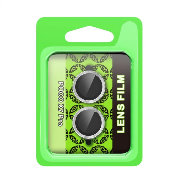 BUĞZ Xiaomi Poco X7 Pro Raze Metal Kamera Lens - Gümüş