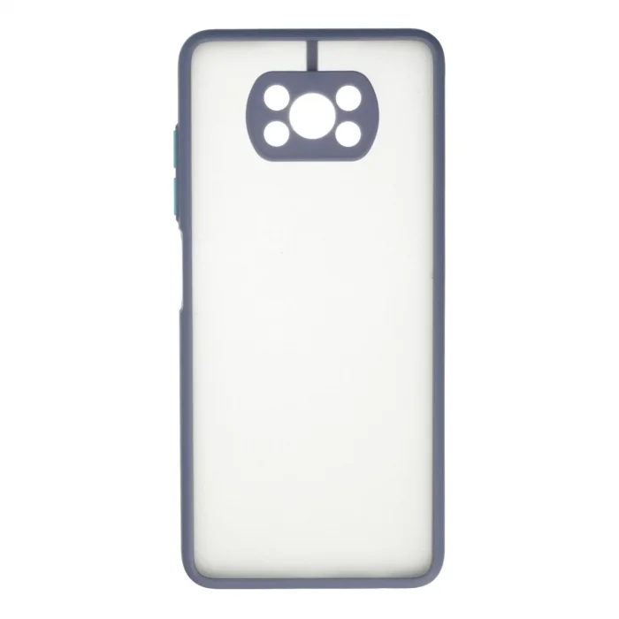 BUĞZ Xiaomi Pocophone X3 Kılıf Montreal Silikon Kapak - Gri