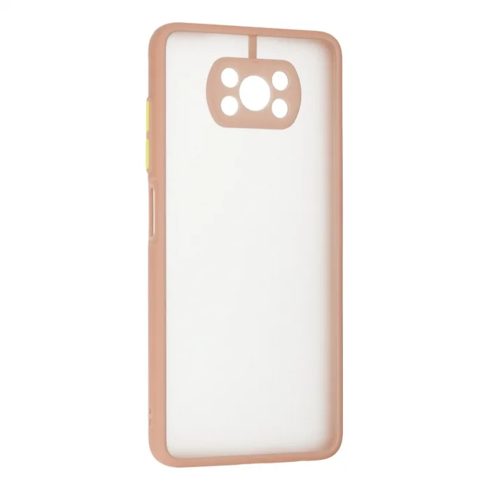 BUĞZ Xiaomi Pocophone X3 Kılıf Montreal Silikon Kapak - Pembe