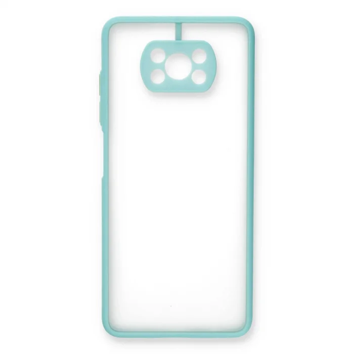 BUĞZ Xiaomi Pocophone X3 Kılıf Montreal Silikon Kapak - Turkuaz