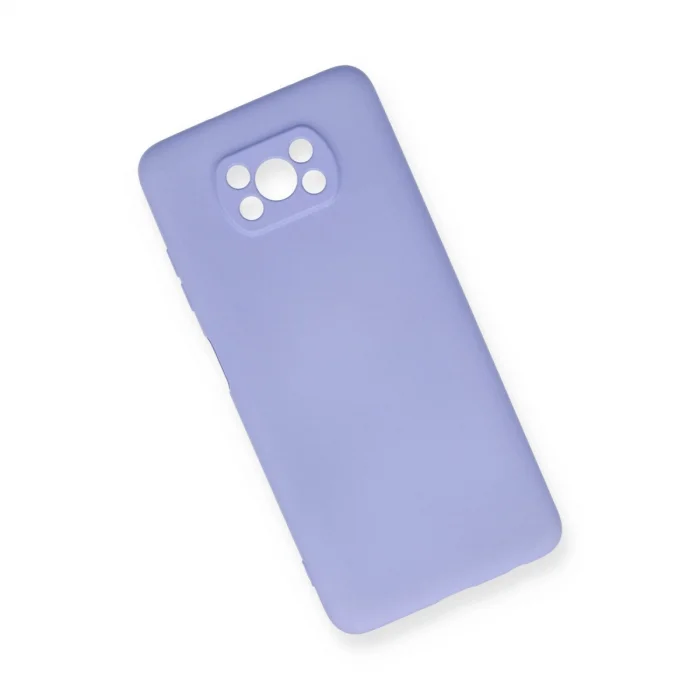 BUĞZ Xiaomi Pocophone X3 Kılıf Nano İçi Kadife Silikon - Lila